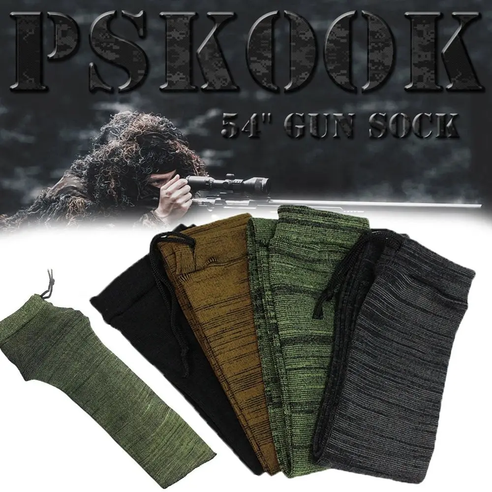 

Hunting Accessory Silicone Treated Rifle Gun Sock Cover Bag Holster Moistureproof Storage Sleeve Case Knit Protection