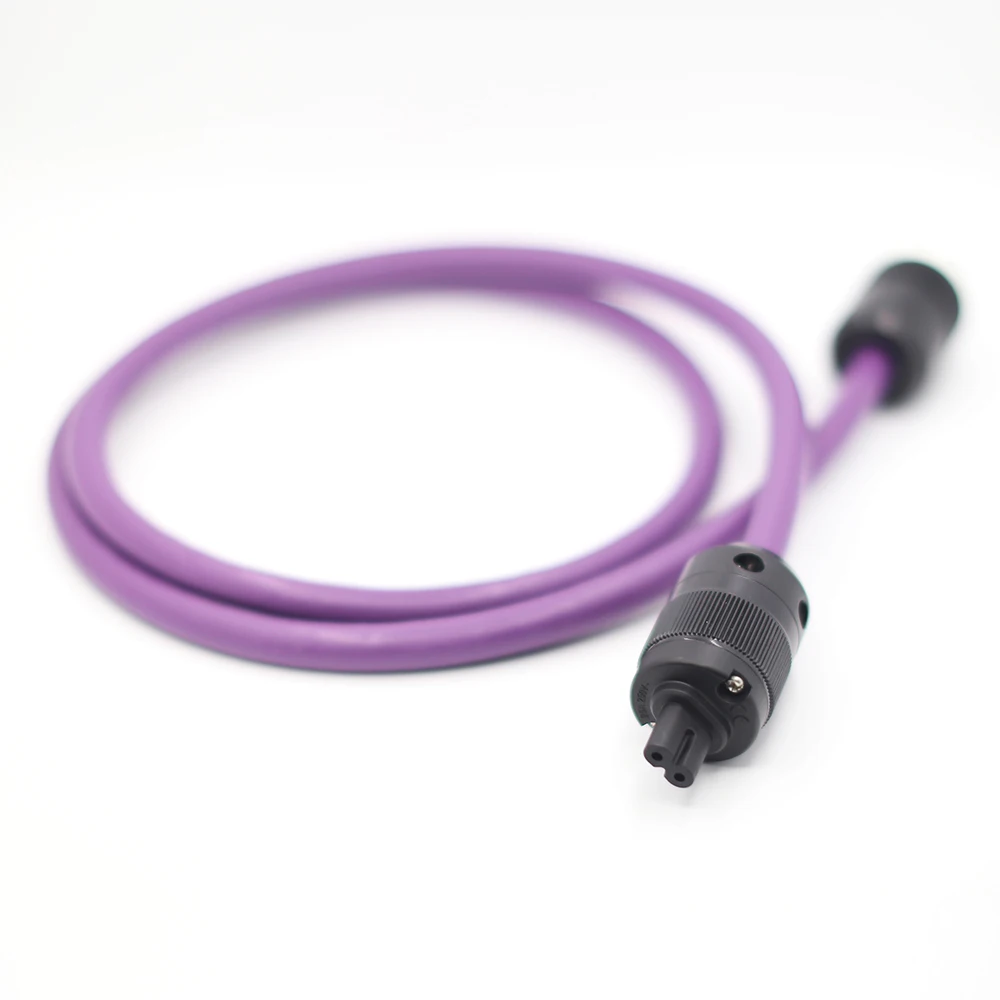 Preffair D507 OCC Conductor Power Cable with Rhodium plated US Connector AC Cable+fingure 8 IEC connector | Электроника