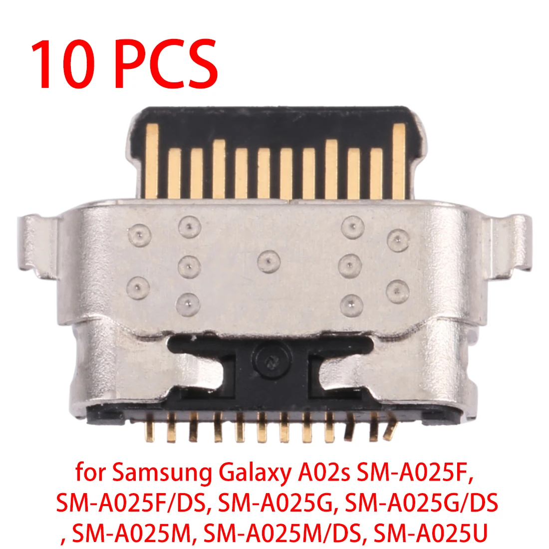 10 шт., разъем для зарядки для Samsung Galaxy A02s
