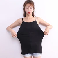 2xl 6xl new arrival women fashion casual solid candy color modal cotton sleeveless vest tank tops t shirt basic camis plus size