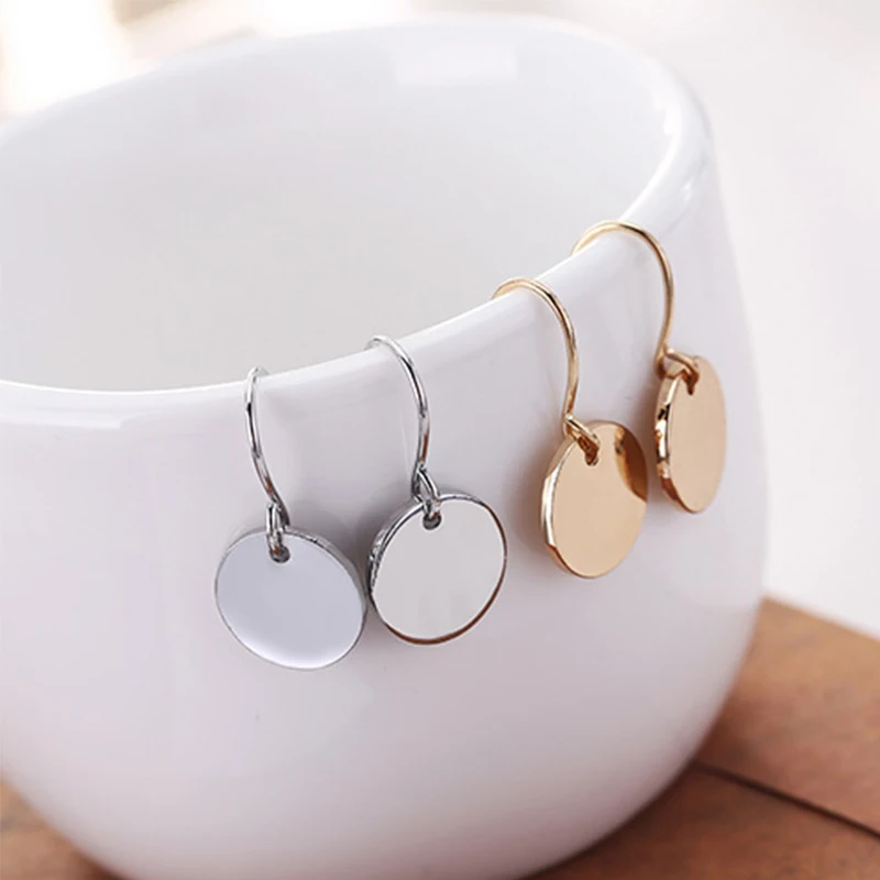 Европа и Америка минималистичный геометрический металлический мини круглый