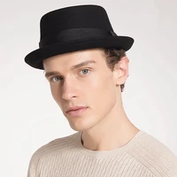 smart clothing autumn and winter british retro jazz hat mens top hat korean warm fashion wool hat