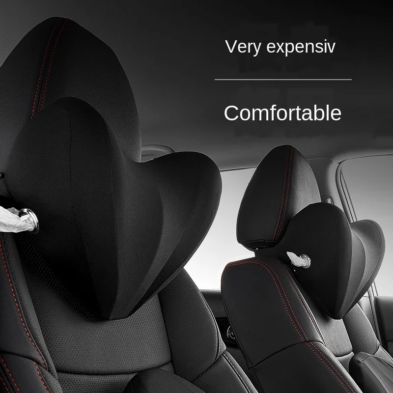 

JINSERTA Space Memory Cotton Car Headrest U Shaped Neck Pillow Auto Vehicle Rest Interior Accessories Universal Neck Pillow