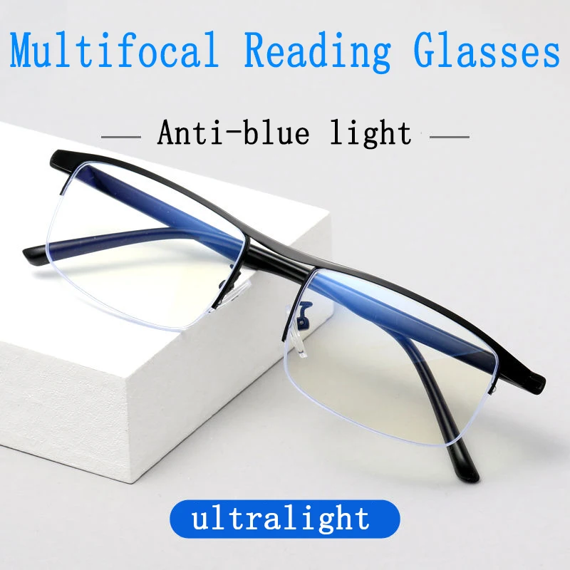 

Intelligent Progressive Multifocal Reading Glasses For Men Women ComputerSight Clear Anti-Blue Light Adjustable Eyeglasses 1.5