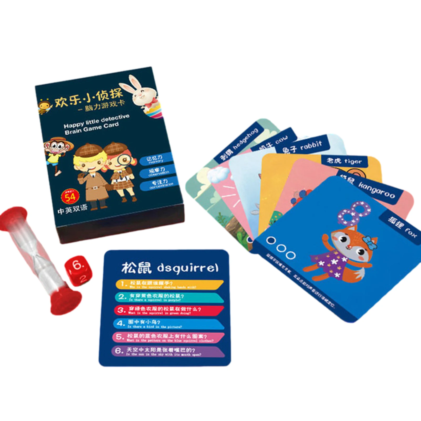 

Бумажная игра-карточка для мозга, веселая маленькая ДЕТЕКТИВНАЯ карта памяти, тренировочная пара-Умная головоломка, Интерактивная настоль...
