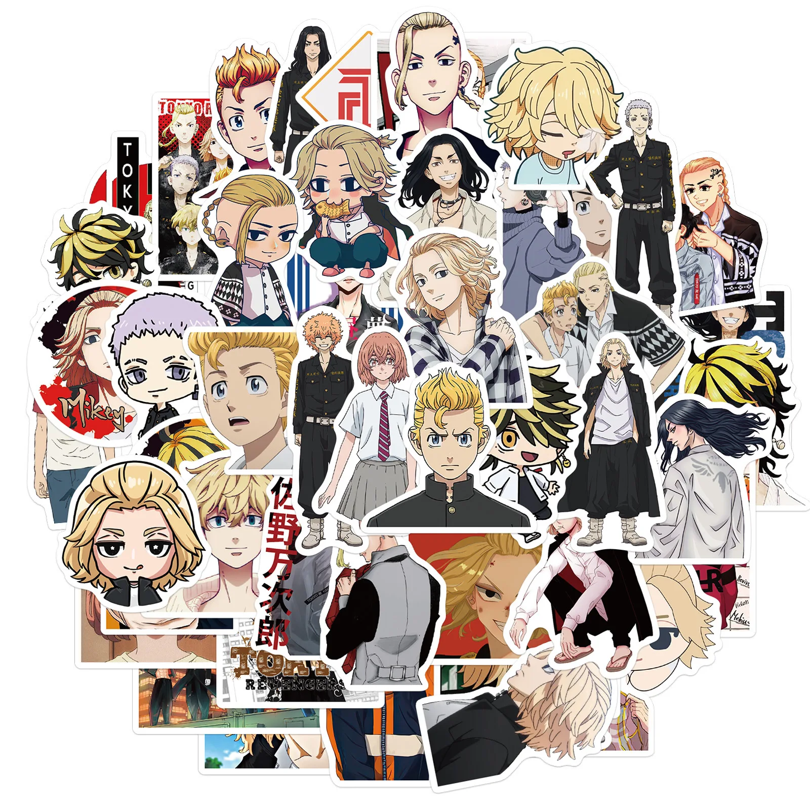 

10/30/50PCS Tokyo Avengers graffiti stickers decorative luggage trolley case laptop waterproof stickers wholesale