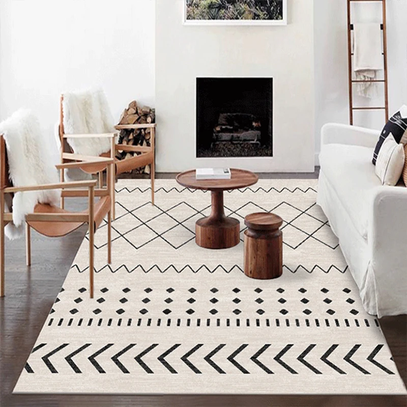 nordic ethnic living room carpet moroccan simple sofa coffee table bedroom non slip floor mat household large area carpet tatami free global shipping