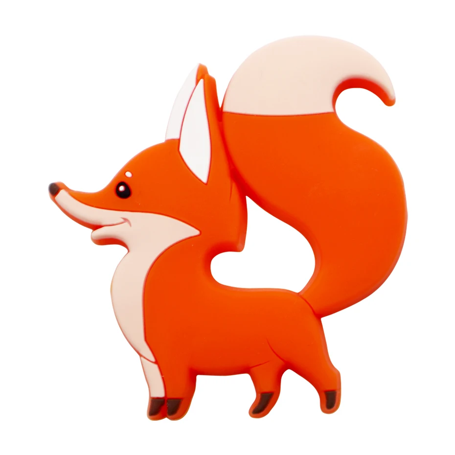 Грызунок Fox Baby силиконовые прорезыватели для зубов Грызун Детские игрушки для прорезывания зубов Детские жевательные соски Подвеска детские товары для зубов Уменьшить боль itymama