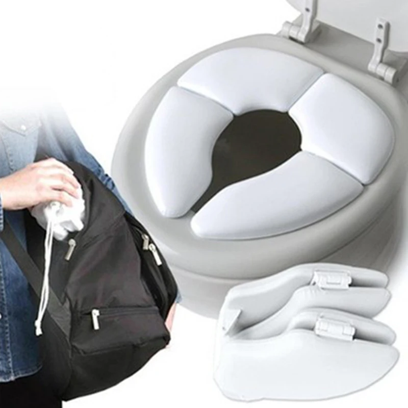 

Portable Kids Travel Potty Seat Pad Baby Folding Toilet Training Seat Cover Toddler Urine Assistant Cushion Children Pot Seater