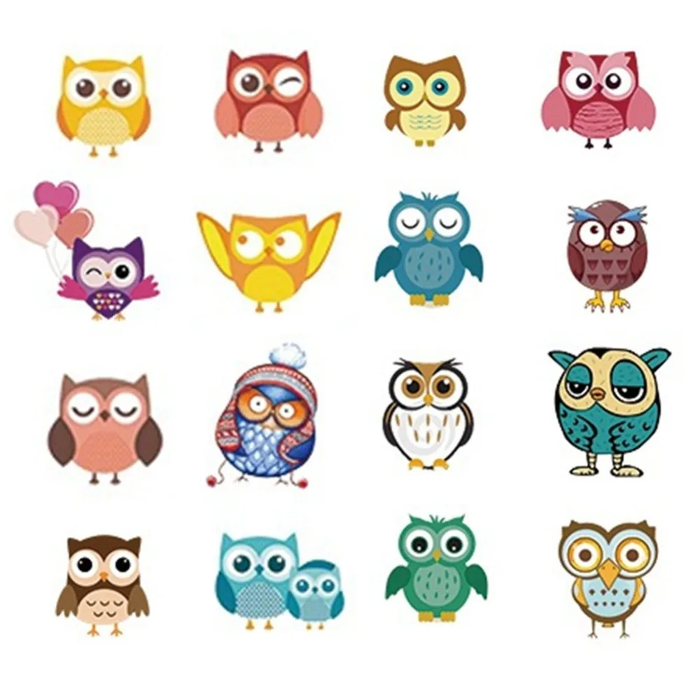 5 листов дизайна ногтей переводные наклейки с животными совой водные Обертывания