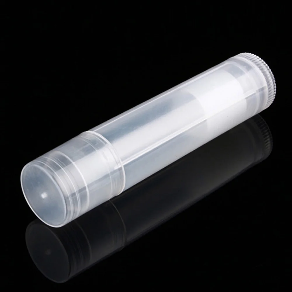 Пустой контейнер для бальзама губ 5 мл с крышкой фотолампы белого/прозрачного