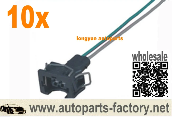 Longyue 10 шт. EV1 OBD1 заглушка инжектора разъем адаптера переменного тока для 357972752 CIVIC