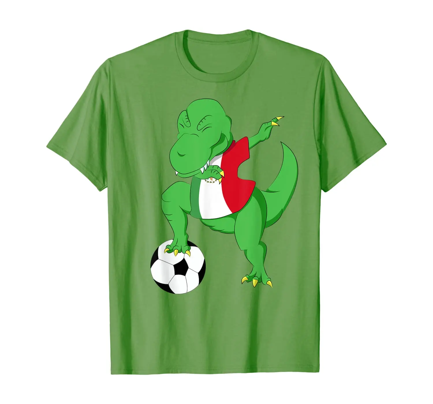 

Dabbing Soccer T-Rex Mexico Jersey Shirt - Mexican Football