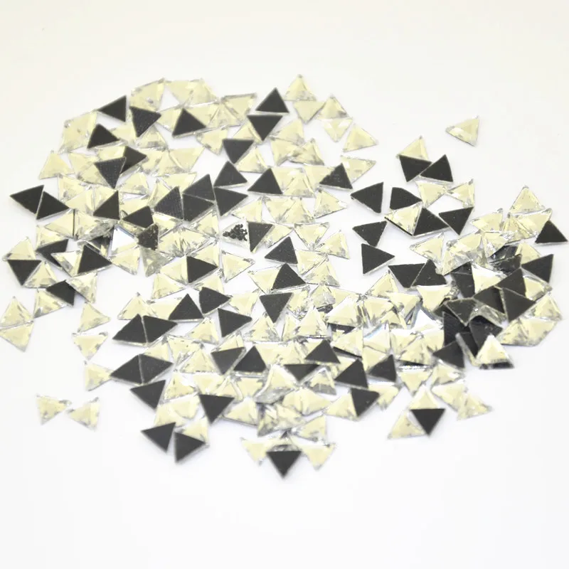 Новые Стразы с горячей фиксацией стеклянные кристаллы треугольные формы железо