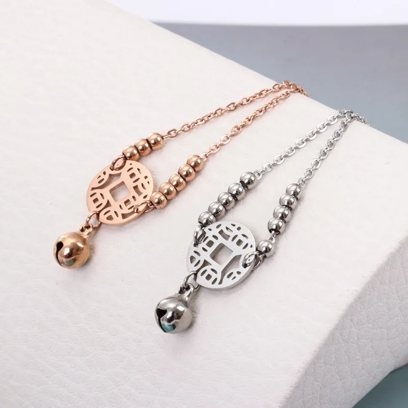 2019 титановые полые китайские старинные монетные колокольчики очаровательные