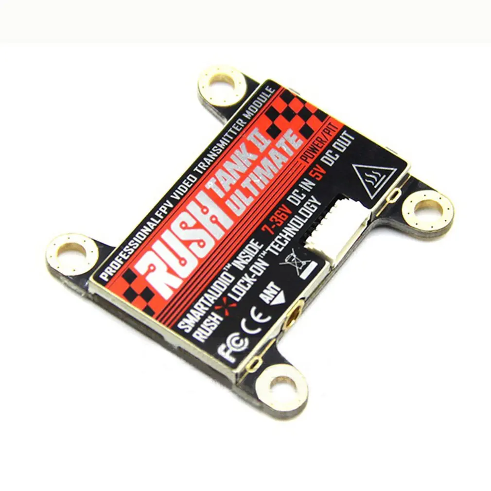 

FPV 5.8G Image Transmission RUSH-TANK II Second-generation PIT/25-800mW2-8S External Audio Support Audio Input Module Tools