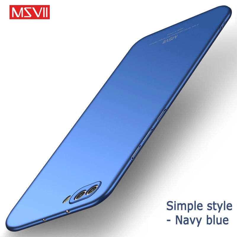 Simple Navy blue Чехол для Honor v10, Msvii, тонкий матовый чехол для huawei Honor View 10 Lite, чехол из жесткого поликарбоната, чехол для huawei V10 View 10, чехол для телефона s - Цвет: Simple Navy blue