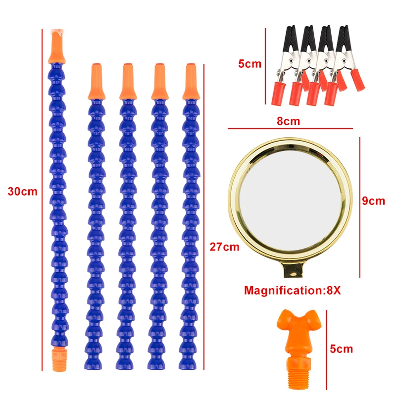 8X лупа Настольный зажим для пайки вспомогательный 3 ручной инструмент паяльная