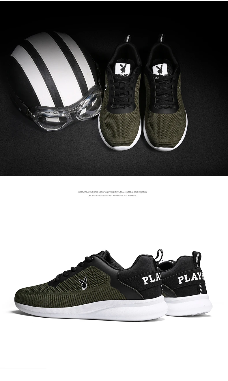 PLAYBOY New Men Running Shoes Women Waking Jogging Sneakers Adult Non-slip Outdoor Athletic Training Shoes Unisex zapatos hombre