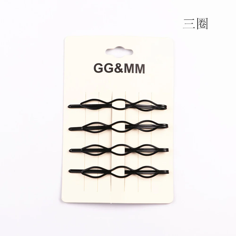4 шт./компл. аксессуары и клипсы для волос шпильки невидимые Вьющиеся Волнистые