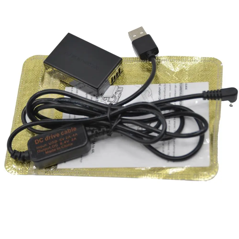 Mobile power bank CA PS700 charger LC E17 USB cable+DR DC Coupler LP dummy battery for Canon EOS M3 M5 M6 |power cable|usb cablebattery |