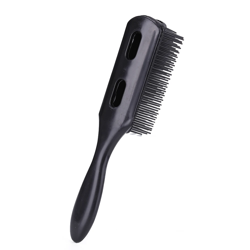 Черная расческа для волос распутывания с ручкой мужчин Стайлинг массаж кожи