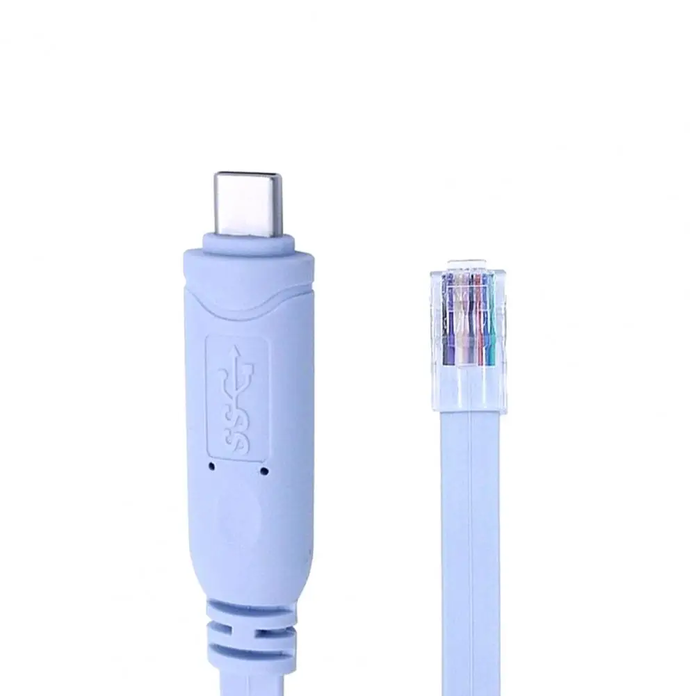 

2m Connecting Cable Durable Portable ABS Type-C to RJ45 Drive-free Cable for Computers