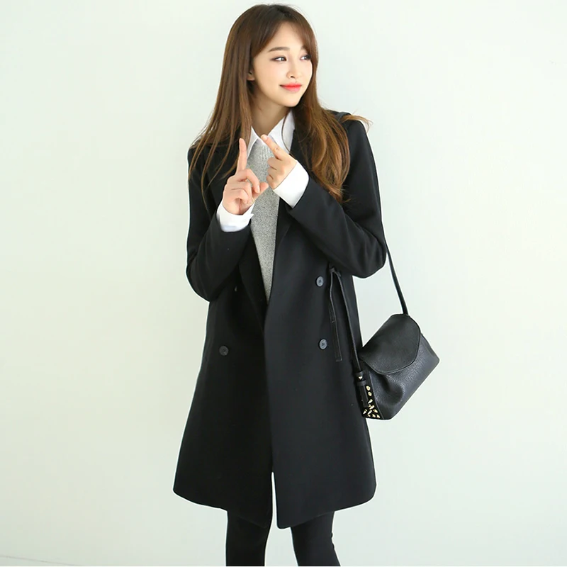 Базовая Модная Куртка Блейзер Женский костюм с длинным рукавом Дамские весенние