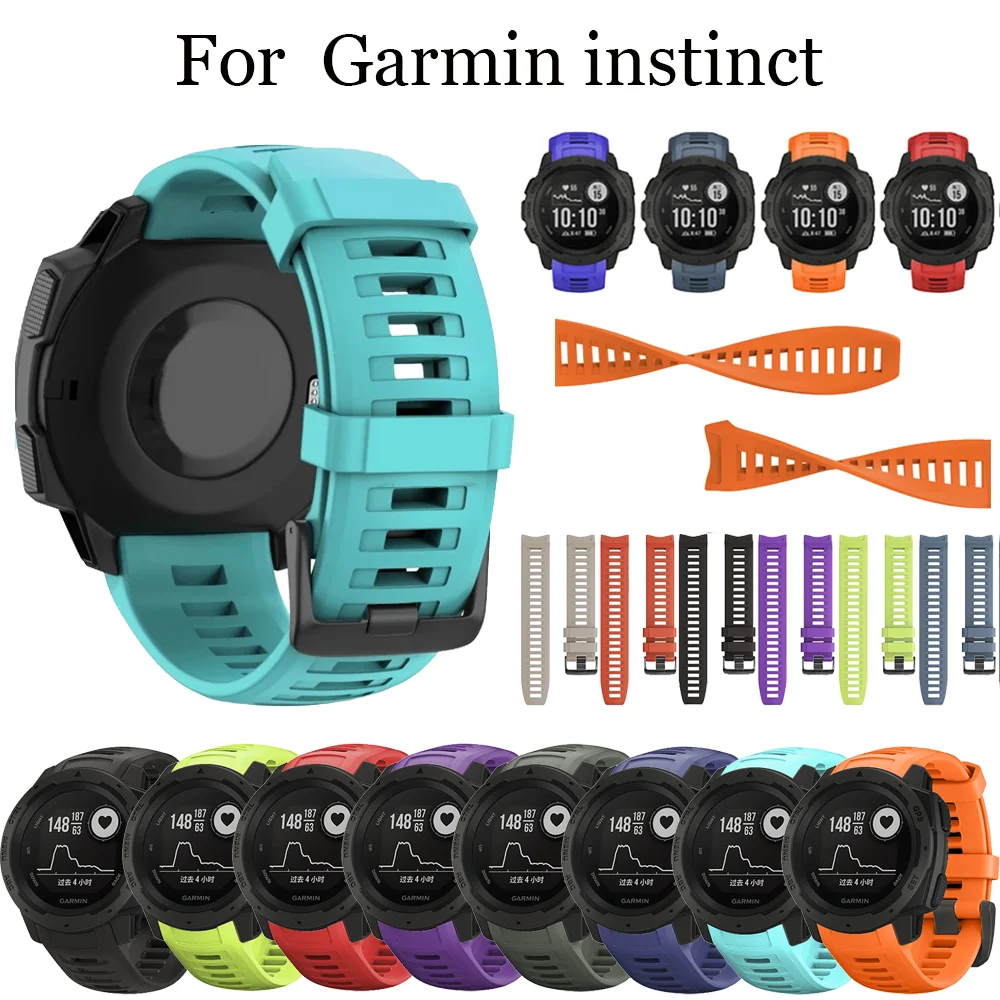 Ремешок спортивный силиконовый для смарт часов быстросъемный сменный Браслет