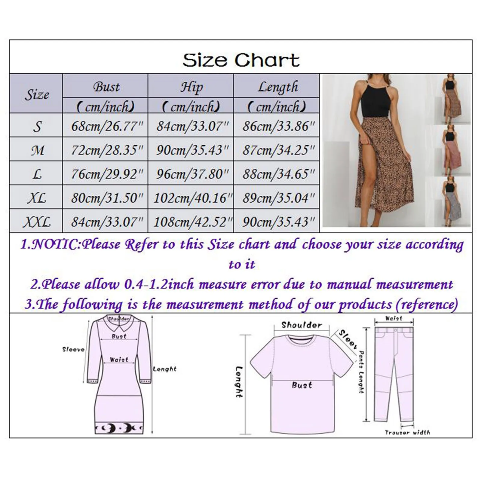 

Sexy Leopard Print Mid-calf Skirt Women Casual Split A-line Summer Fashion Loose Skirt Harajuku Streetwear Faldas Largas #T2G