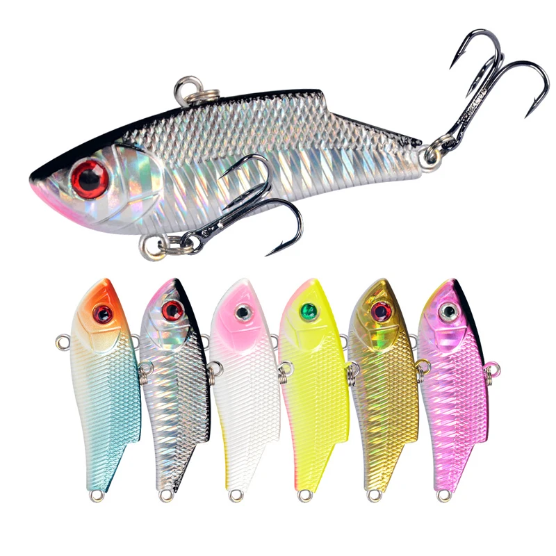 

Fishing Lure 55mm Slow Sinking VIB Lipless Lures Hard Baits Crankbait Jointed Fishing Wobblers