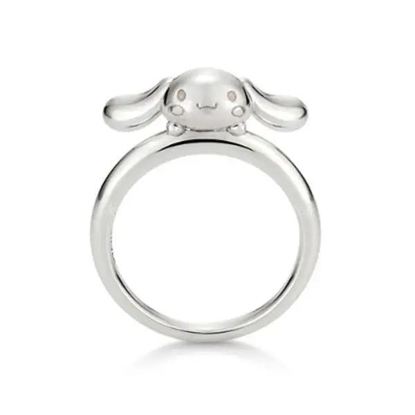 Кольцо с рисунком аниме, кольцо с милой собакой, серебряное кольцо, обручальные кольца для пар, кольца для женщин