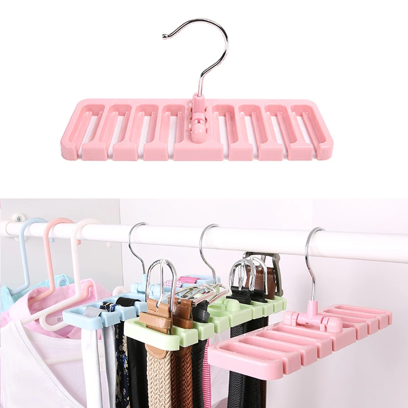 Пластиковый стеллаж для хранения галстук ремень шкаф Органайзер вращающиеся