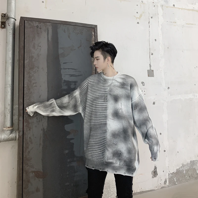 Свитер мужской/женский вязаный в стиле хип хоп|Джемперы| |