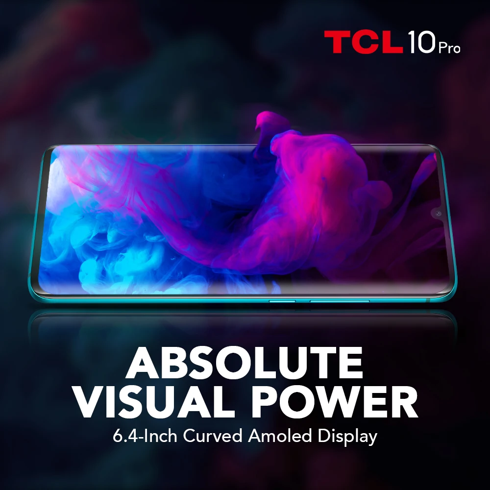 Tel&eacute;fono Inteligente TCL 10 Pro, Original, 6GB/128GB, NFC, c&aacute;mara de 64MP, Snapdragon 675, pantalla curva AMOLED de 6,47 pulgadas, Android 10, bater&iacute;a de 4500mAh-1