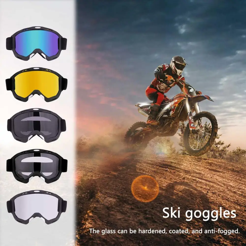 Ветрозащитные велосипедные лыжные очки защита от УФ-лучей дышащие мотоциклетные