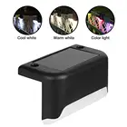 Водонепроницаемый Прочный Настенный светильник на солнечной батарее, лампа для лестниц с умным управлением, уличный светильник для дорожек, двора