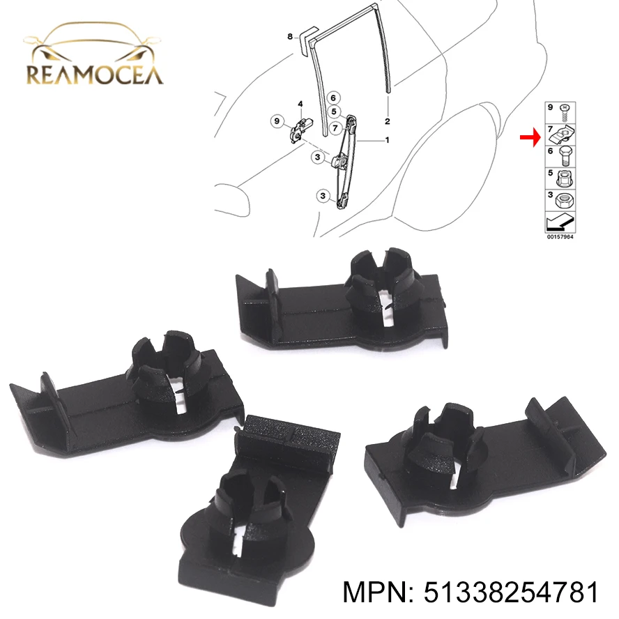 

Зажим для ремонта стеклоподъемника для BMW E53 X5 51338254781 2000 2001 2002-2006, 4 шт.