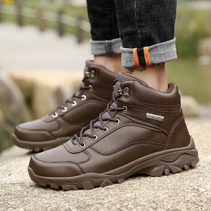 Новый тренд Военные ботинки Мужские в стиле Дезерт Сезон осень зима Модные