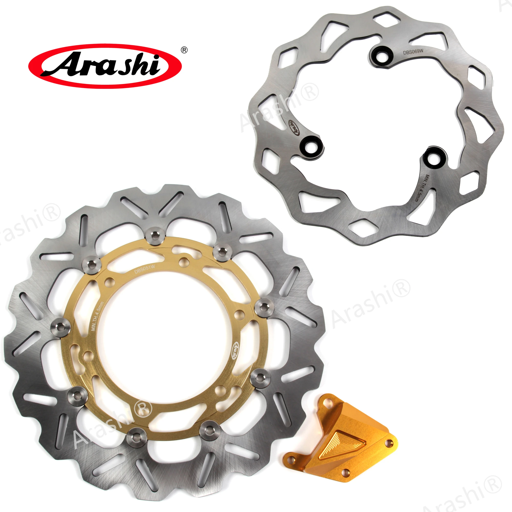 

ARASHI NINJA 250 R 2008-2011 Oversize Floating CNC Front Rear Brake Rotors Disc Set For KAWASAKI NINJA250R 2008 2009 2010 2011
