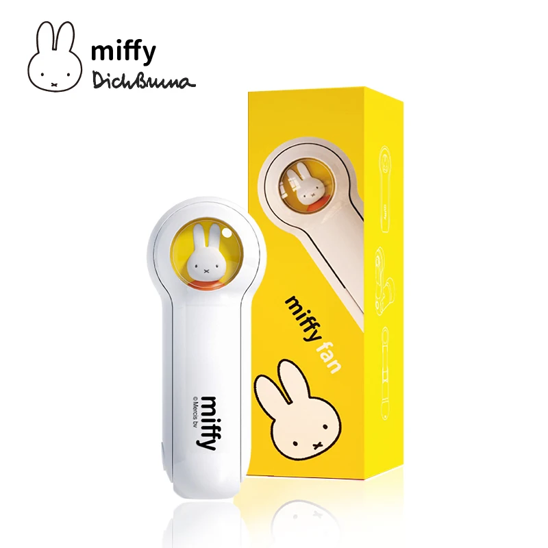 Мини-вентилятор MIPOW & miffy, портативный складной вентилятор с USB-зарядкой, карманный вентилятор для внешнего аккумулятора, многофункциональный настольный вентилятор