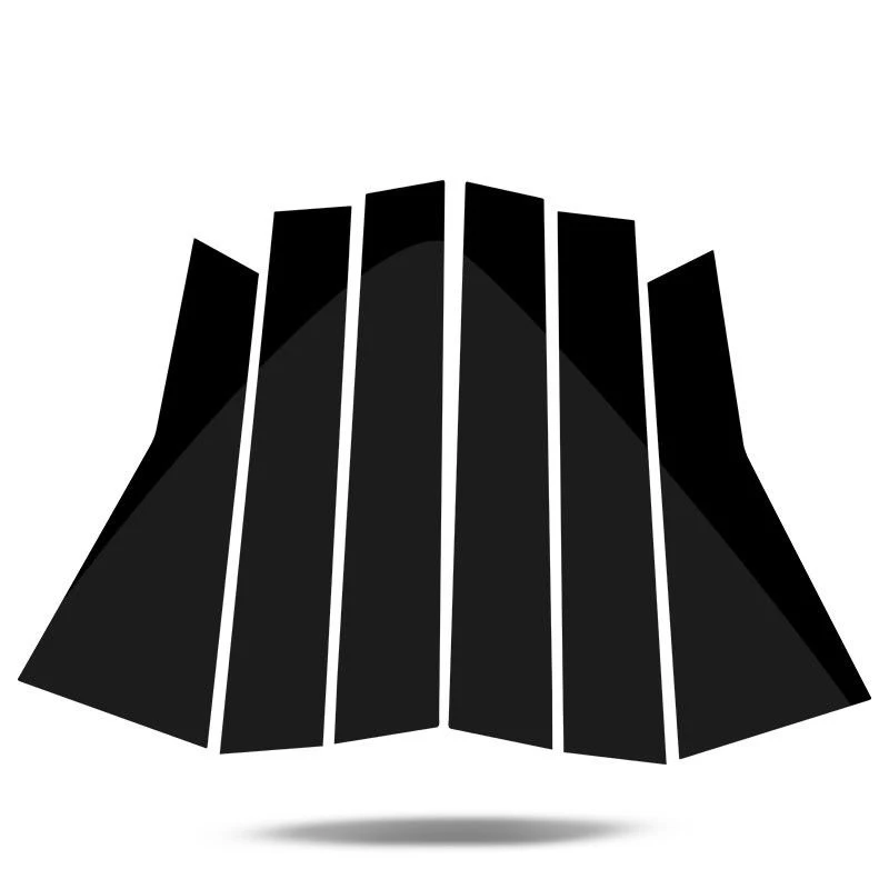 6 шт./компл. черная пластиковая оконная стойка отделка украшение крышка наклейка