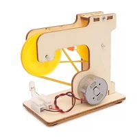 hand generator wooden diy technology model building kit puzzle hand make power generation educational stem toys for children