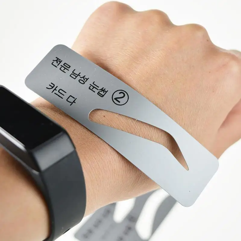 5 в 1 Мужская карточка для бровей типов формы карточные трафареты мужские