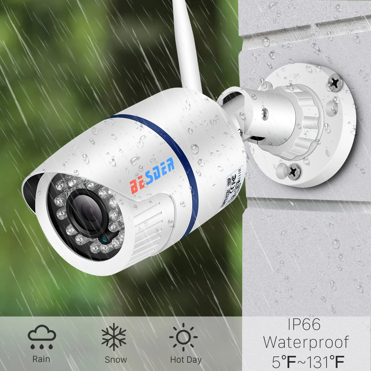 Ip камера BESDER Yoosee Wi Fi 1080P 960P 720P HD беспроводная проводная P2P CCTV Bullet открытая со слотом