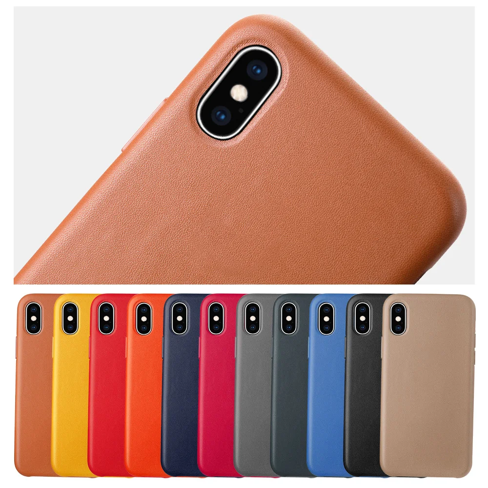 Оригинальный чехол из искусственной кожи для iPhone XS Max XR X 7 8 Plus оригинальный