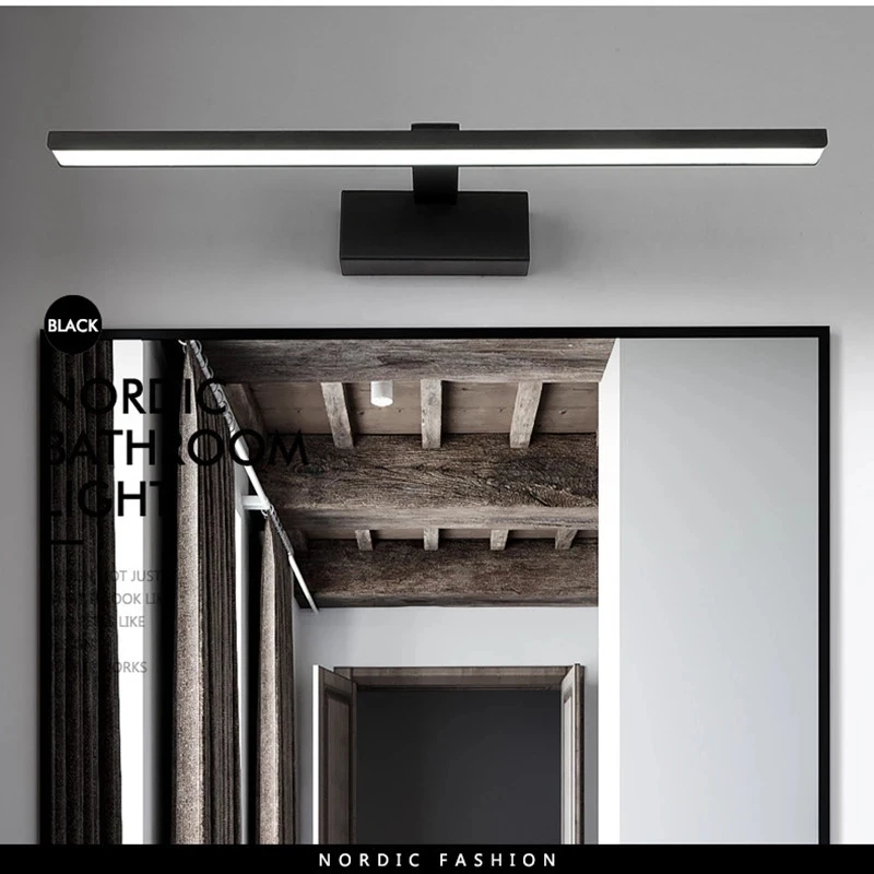 

Modern LED Wall Lamps For Bathroom Bedside Lights New Arrivals Mirror Front Light Black&White Frame LED Wall Lights Indoor Light