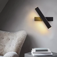 creative led bedside lamp simple modern bedroom corridor aisle wall bedroom bedside rotary wall lamp