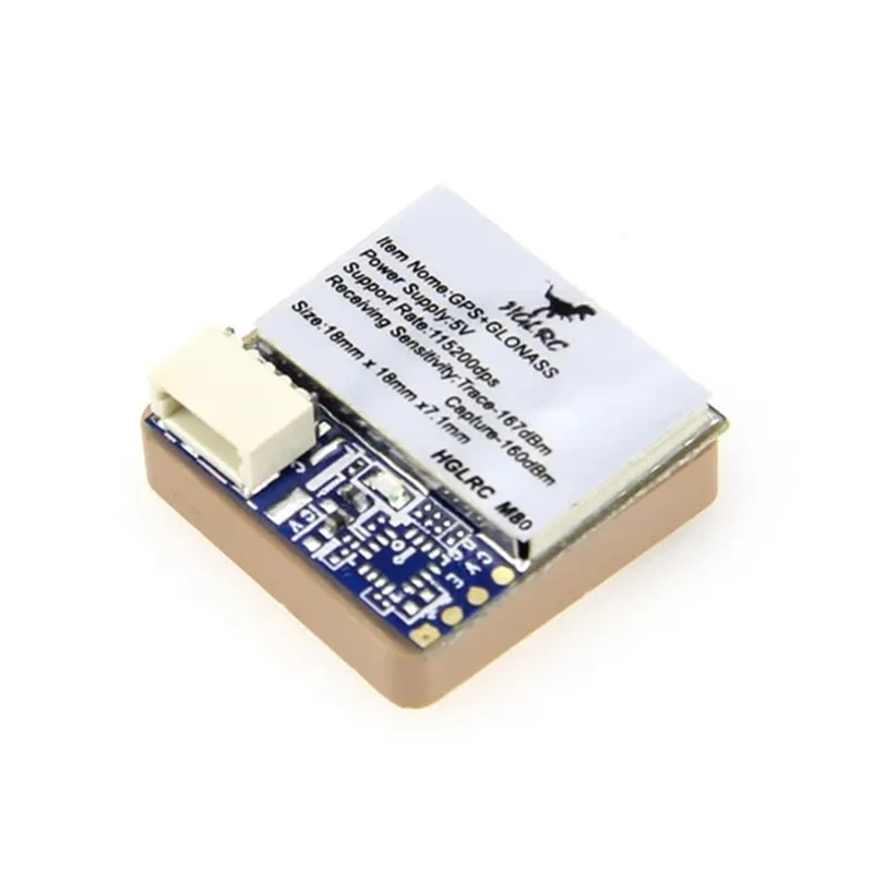 HGLRC M80 GPS Module for FPV Racing Drone RC Quadcopter Multicopter Multirotor Spare Parts with GLONASS/GALILEO/QZSS/SBAS/BDS