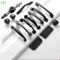 s j j black handles for furniture cabinet knobs and handles aluminum alloy kitchen cupboard pulls drawer knobs home hardware